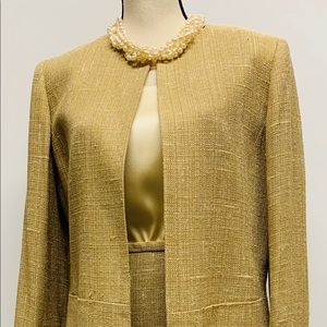 Dana Buchman Raw Silk Blend Suit